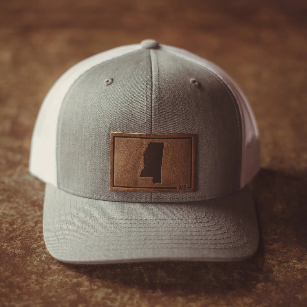 Mississippi Patch Hat - Heather Grey