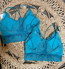 Load image into Gallery viewer, Sweetheart Silhouette Bralette — Teal
