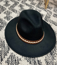 Load image into Gallery viewer, Here I Am Wide Brim Hat - Black
