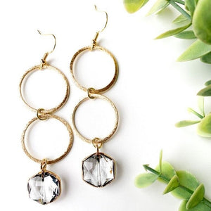 Double Hoops + Jewel Earrings