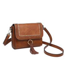 Load image into Gallery viewer, Camel Studded Crossbody Bag
