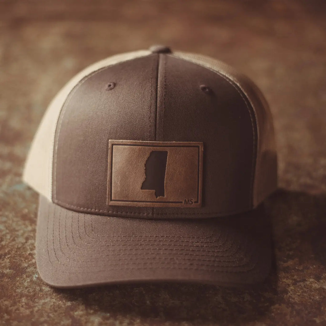 Mississippi Patch Hat - Brown