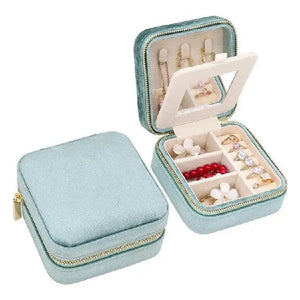 Velvet Jewelry Box - Mint