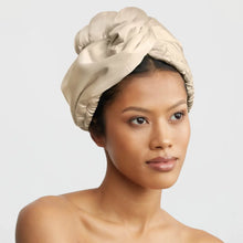 Load image into Gallery viewer, Satin Hair Towel - Champagne
