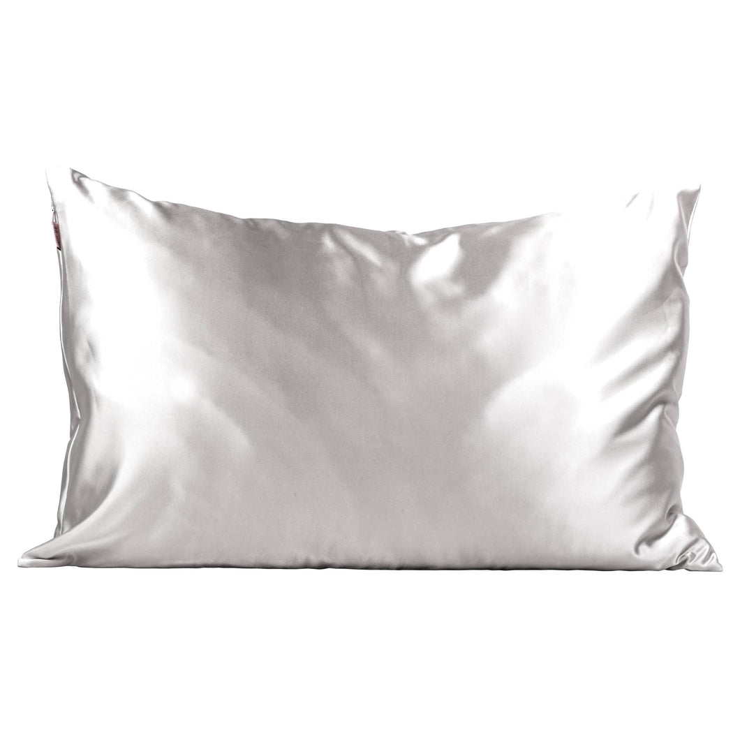 Grey Satin Pillowcase