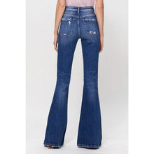 Load image into Gallery viewer, Distressed Mid Rise Flare Jeans
