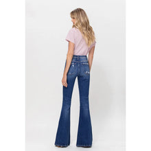 Load image into Gallery viewer, Distressed Mid Rise Flare Jeans
