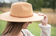 Load image into Gallery viewer, You Complete Me Wide Brim Hat - Lt. Tan
