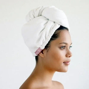 Microfiber Hair Towel - White