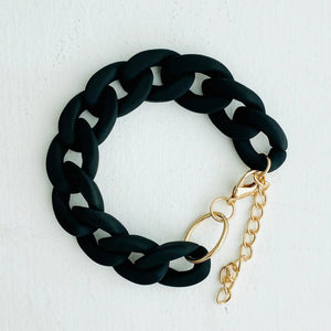 Chain Link Bracelet - Black