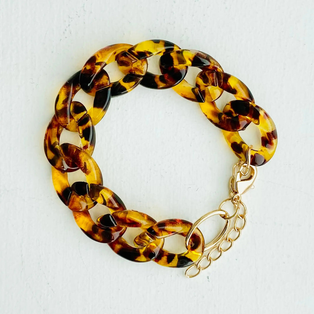 Chain Link Bracelet - Tortoise
