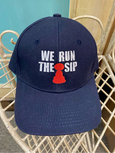 We Run The Sip Hat - Navy