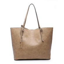 Load image into Gallery viewer, Taupe 2-in-1 Tote Bag
