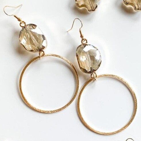 Round About Stone Earrings