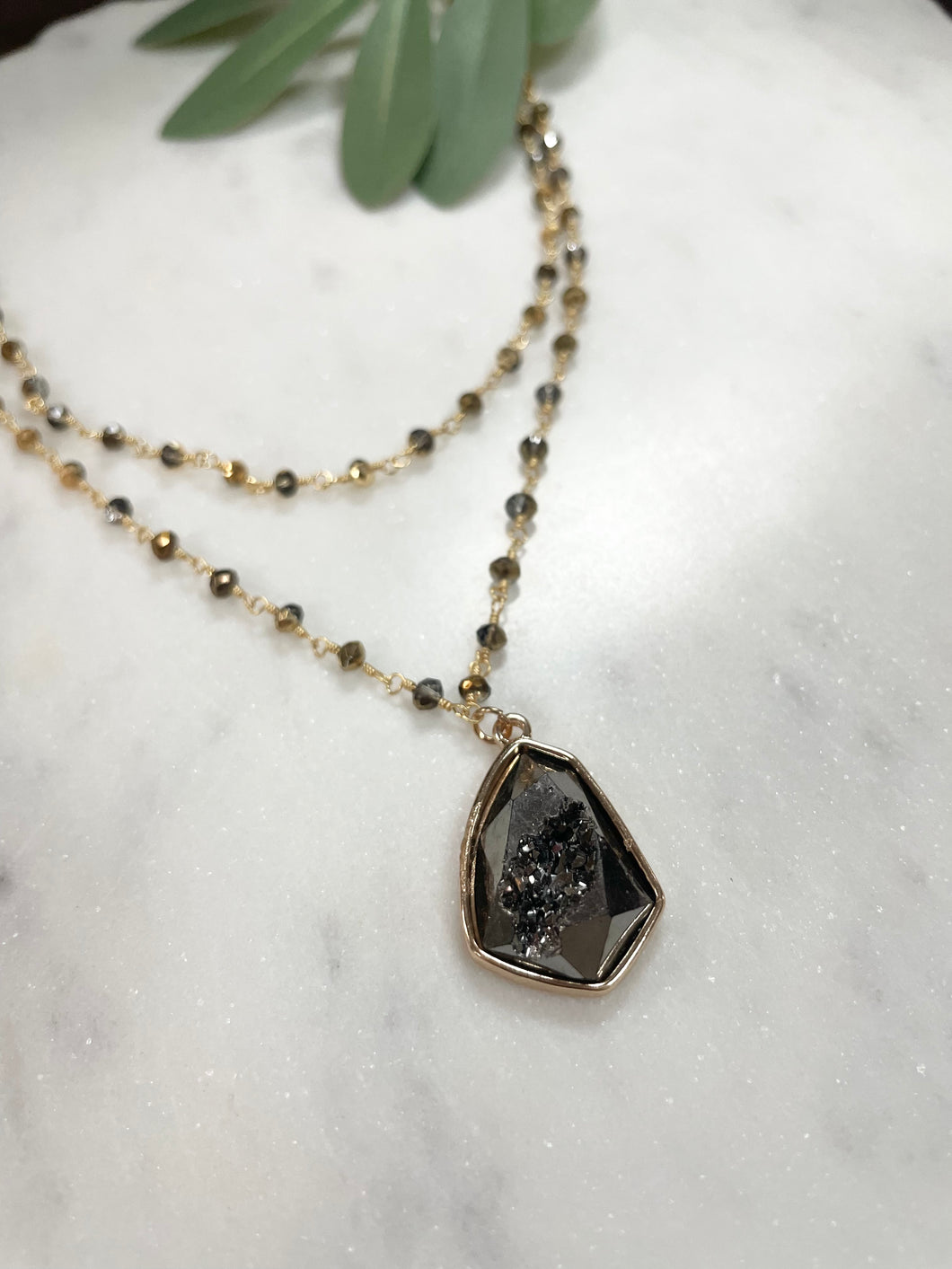 Layered Stone Necklace
