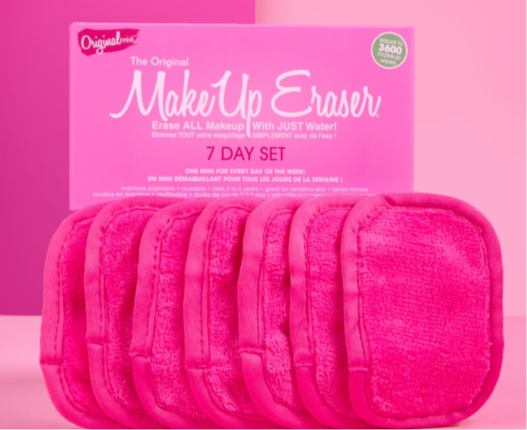 MakeUp Eraser 7 Day Set- Pink