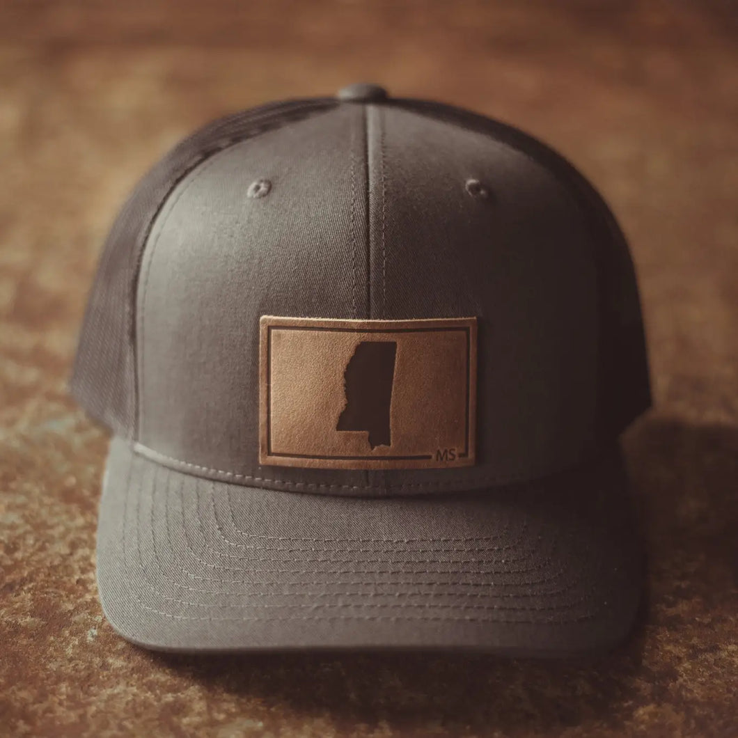 Mississippi Patch Hat - Charcoal