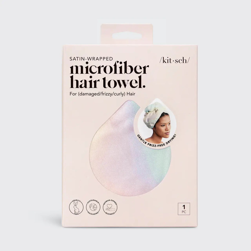 Satin Hair Towel - Iridescent